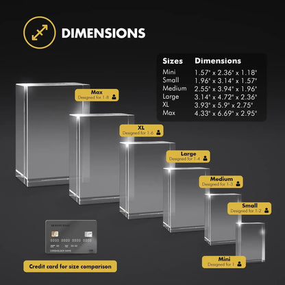 Timeless 3D Crystal Keepsake