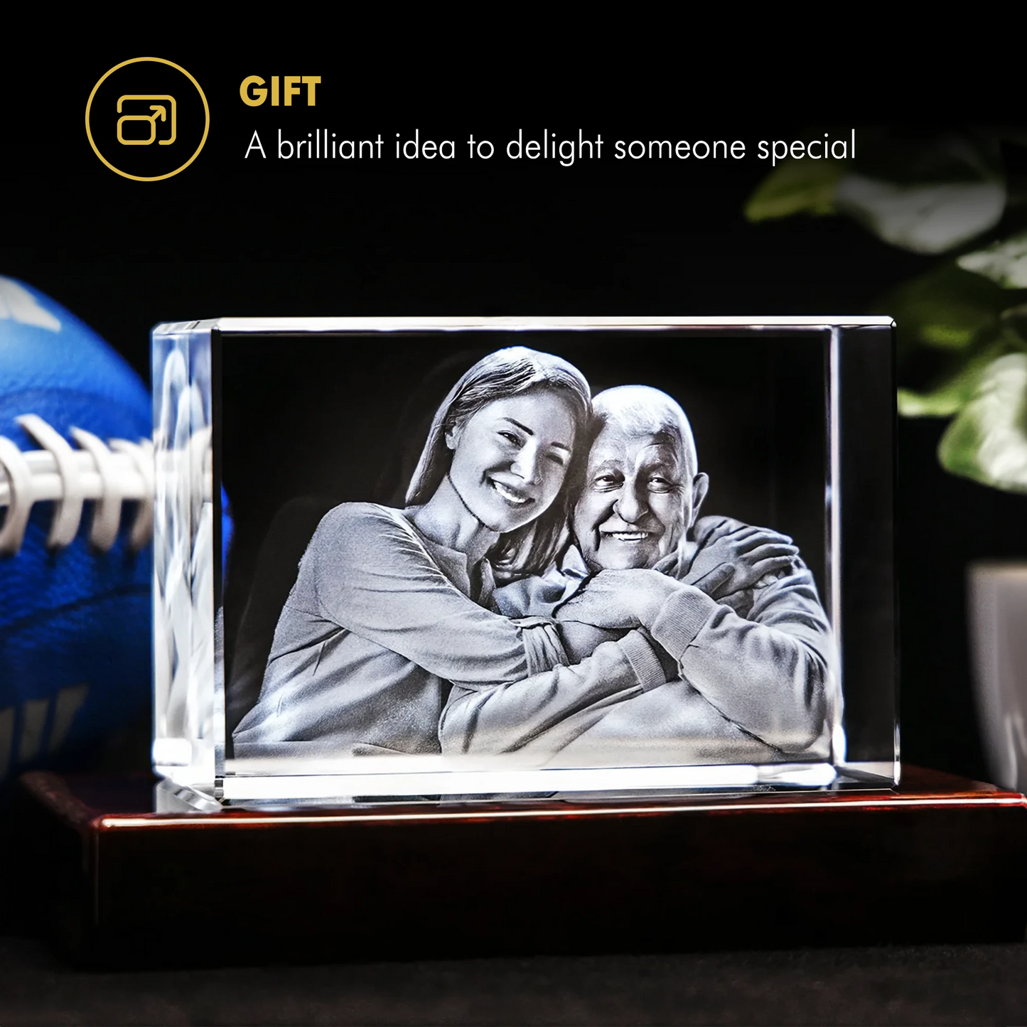 Timeless 3D Crystal Keepsake