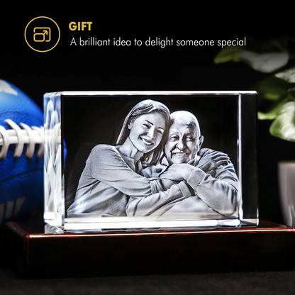 Timeless 3D Crystal Keepsake