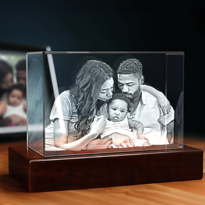 Timeless 3D Crystal Keepsake