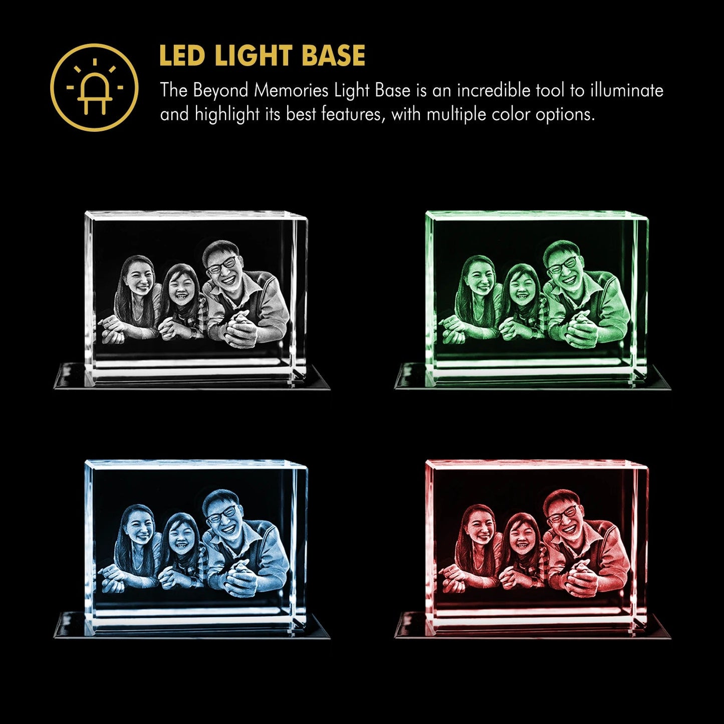 Timeless 3D Crystal Keepsake