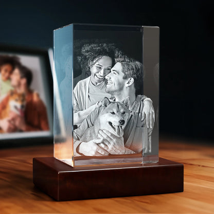 Timeless 3D Crystal Keepsake